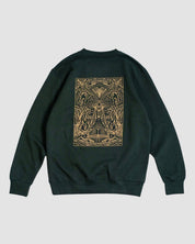 Christian Sweatshirt - Becoming Something BeSo X Redemption Forest Green Crewneck - Proclamation Coalition