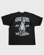 Christian T-Shirt - Good News - Paper Boy Black Heavyweight Tee - Proclamation Coalition