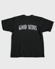 Christian T-Shirt - Good News - Paper Boy Black Heavyweight Tee - Proclamation Coalition