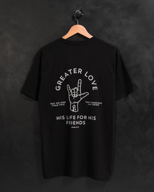 "Greater Love" Monochrome Staple Tee - Proclamation Coalition
