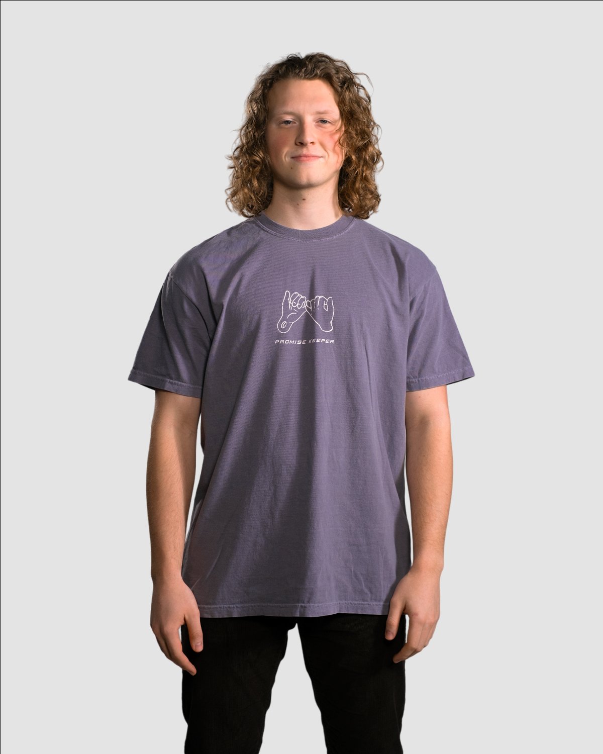 Christian T-Shirt - Promise Keeper - Faded Purple Comfort Colors Tee - Proclamation Coalition