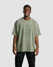 "Spend Time With Jesus" Olive Heavyweight Tee - Proclamation Coalition