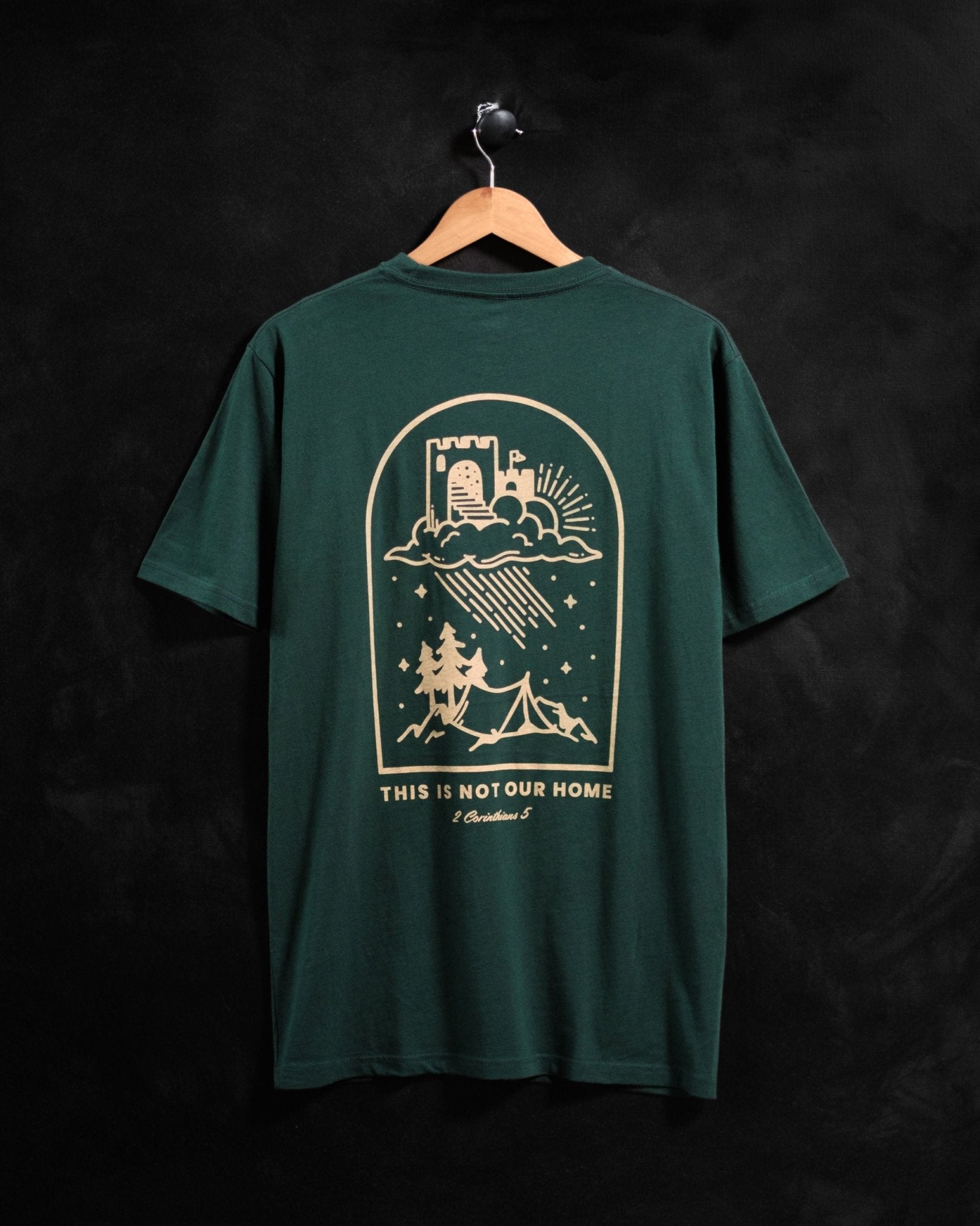 Christian T-Shirt - This is Not Our Home Jade Green Tee - Proclamation Coalition