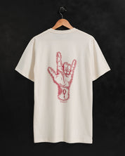 Christian T-Shirt - While We Were Still Sinners Lunar and Crimson Heavyweight Tee - Proclamation Coalition