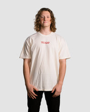 Christian T-Shirt - While We Were Still Sinners Lunar and Crimson Heavyweight Tee - Proclamation Coalition