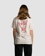 Christian T-Shirt - While We Were Still Sinners Lunar and Crimson Heavyweight Tee - Proclamation Coalition
