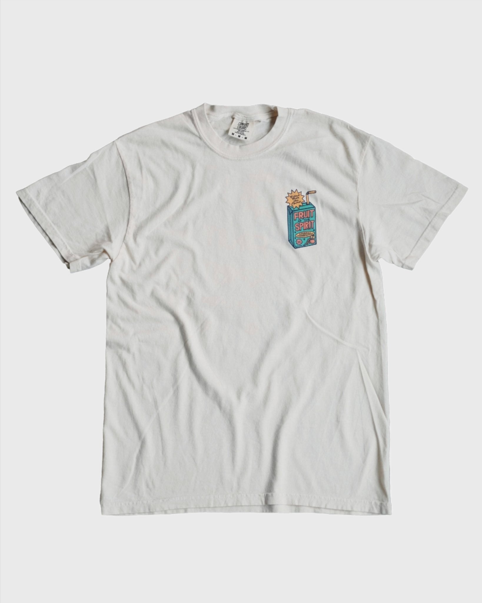 Christian T-Shirt - Fruit of the Spirit - Juice Box Ivory White Tee - Proclamation Coalition