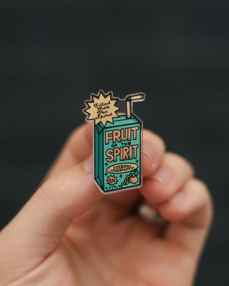 "Fruit of the Spirit - Juice Box" Pins + Keychains - Proclamation Coalition