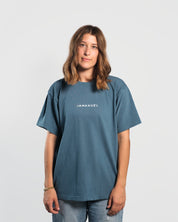 Christian Shirt - Immanuel - Where Jesus Walked Faded Blue Heavyweight Tee - Proclamation Coalition