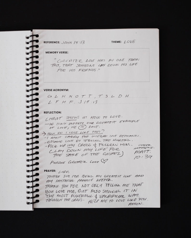 Christian Journal - Bible Memory Project One Year Memory Journal - Proclamation Coalition