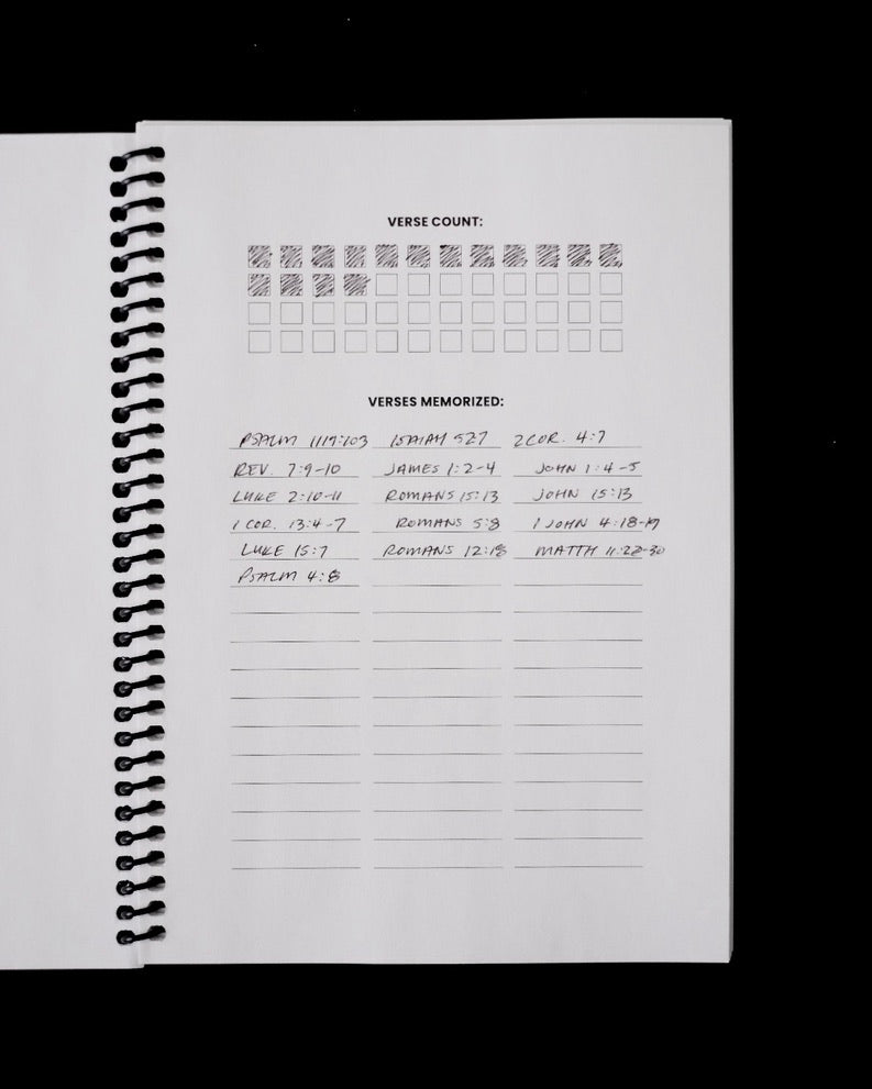 Christian Journal - Bible Memory Project One Year Memory Journal - Proclamation Coalition