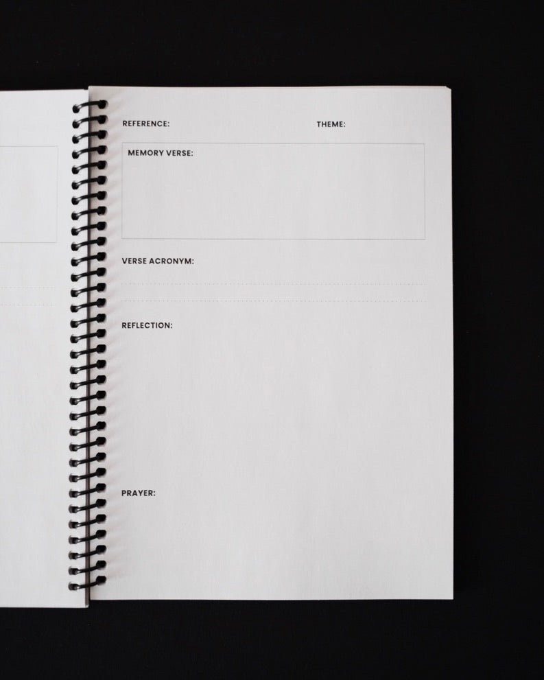 Christian Journal - Bible Memory Project One Year Memory Journal - Proclamation Coalition