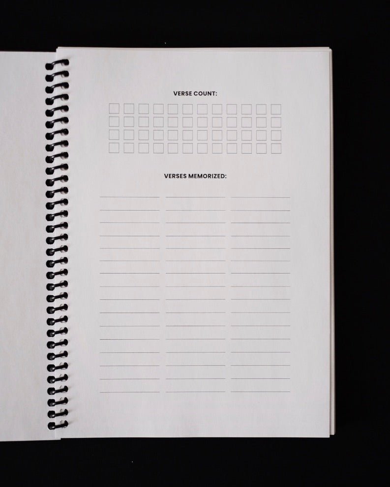 Christian Journal - Bible Memory Project One Year Memory Journal - Proclamation Coalition