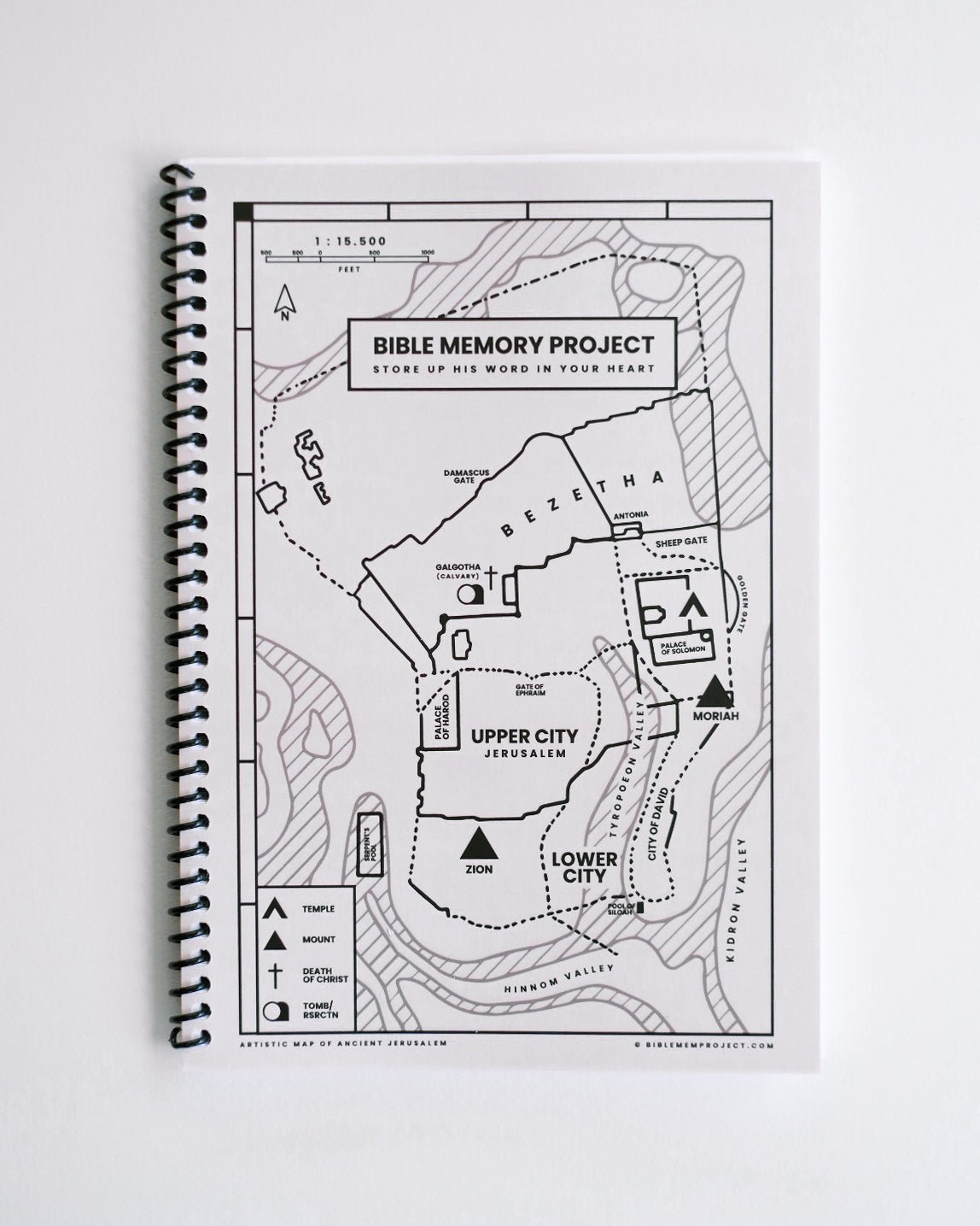 Christian Journal - Bible Memory Project One Year Memory Journal - Proclamation Coalition