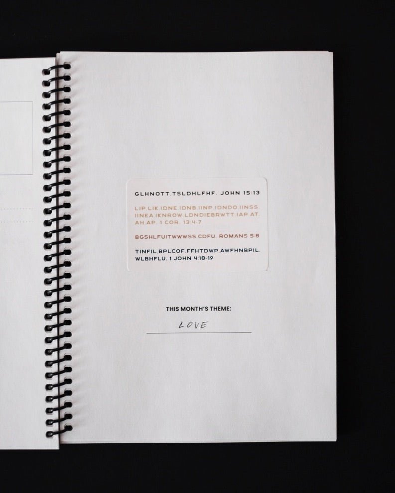 Christian Journal - Bible Memory Project One Year Memory Journal - Proclamation Coalition