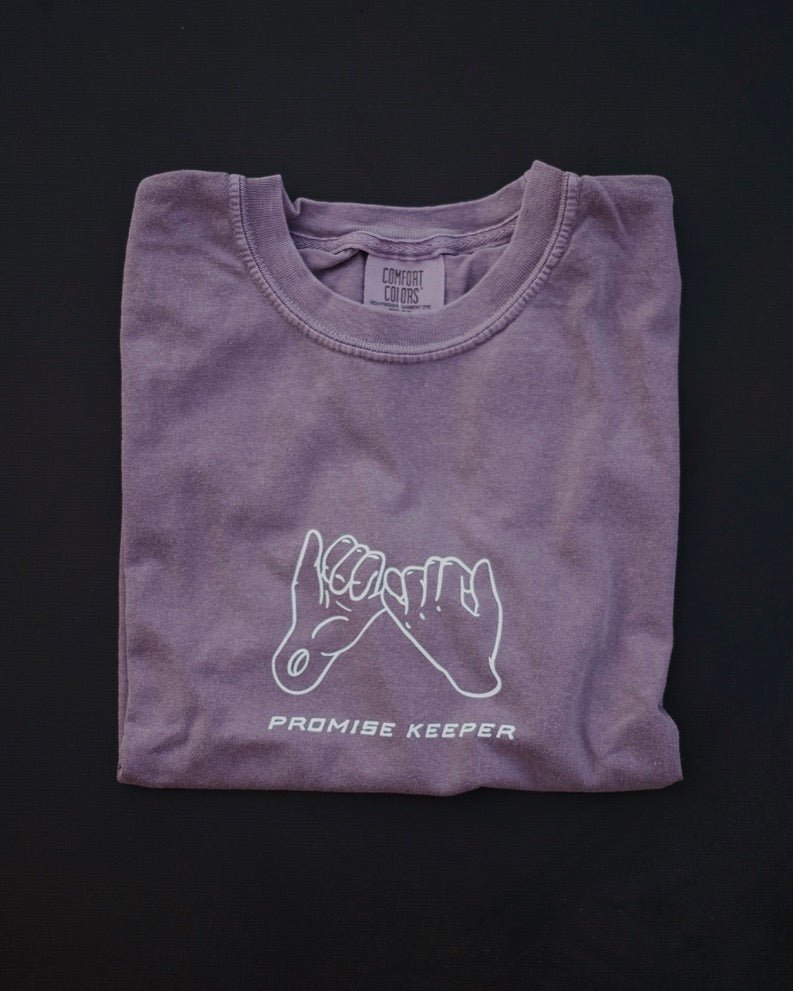 Christian T-Shirt - Promise Keeper - Faded Purple Comfort Colors Tee - Proclamation Coalition
