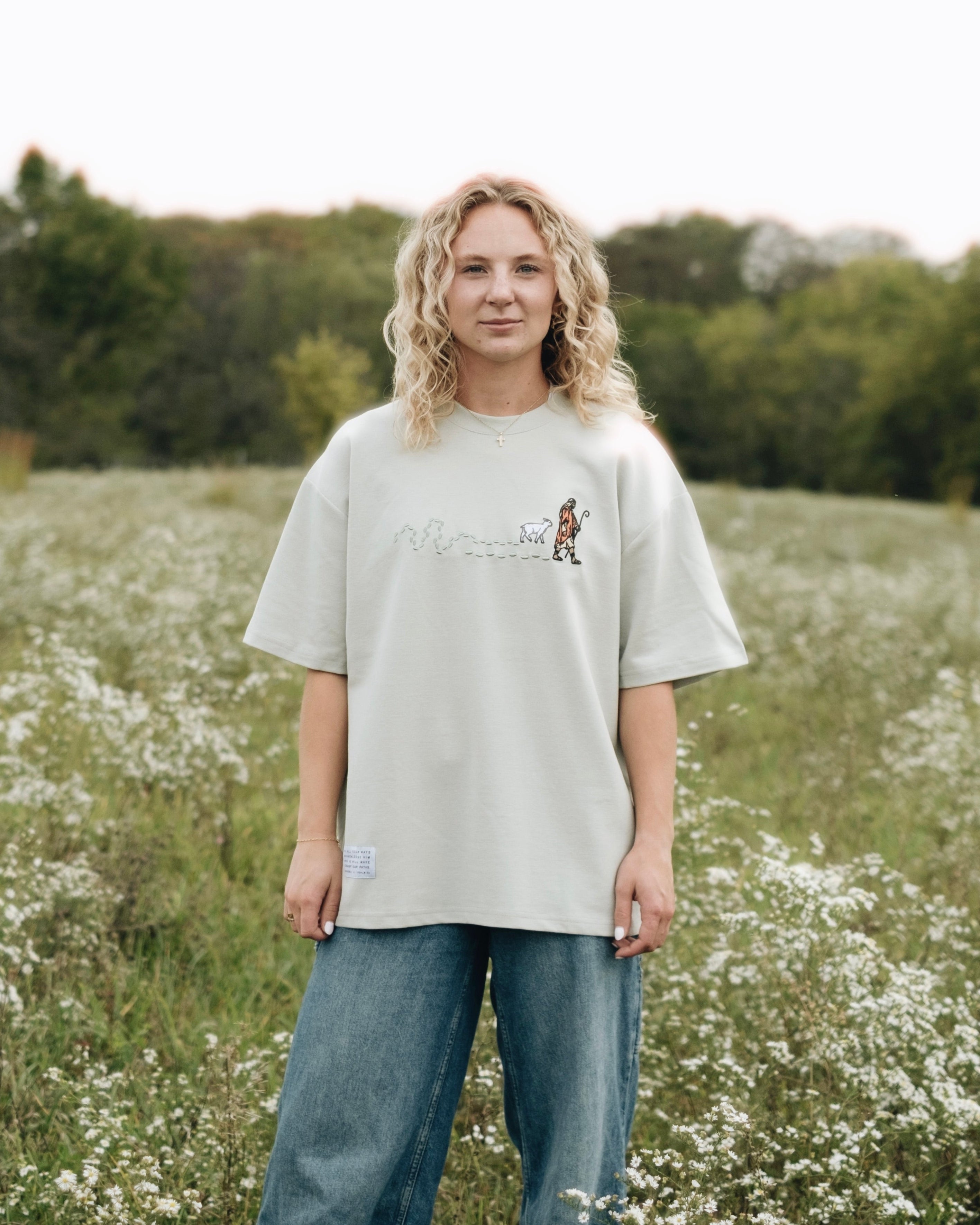 "Good Shepherd" Green Pastures Essential Tee