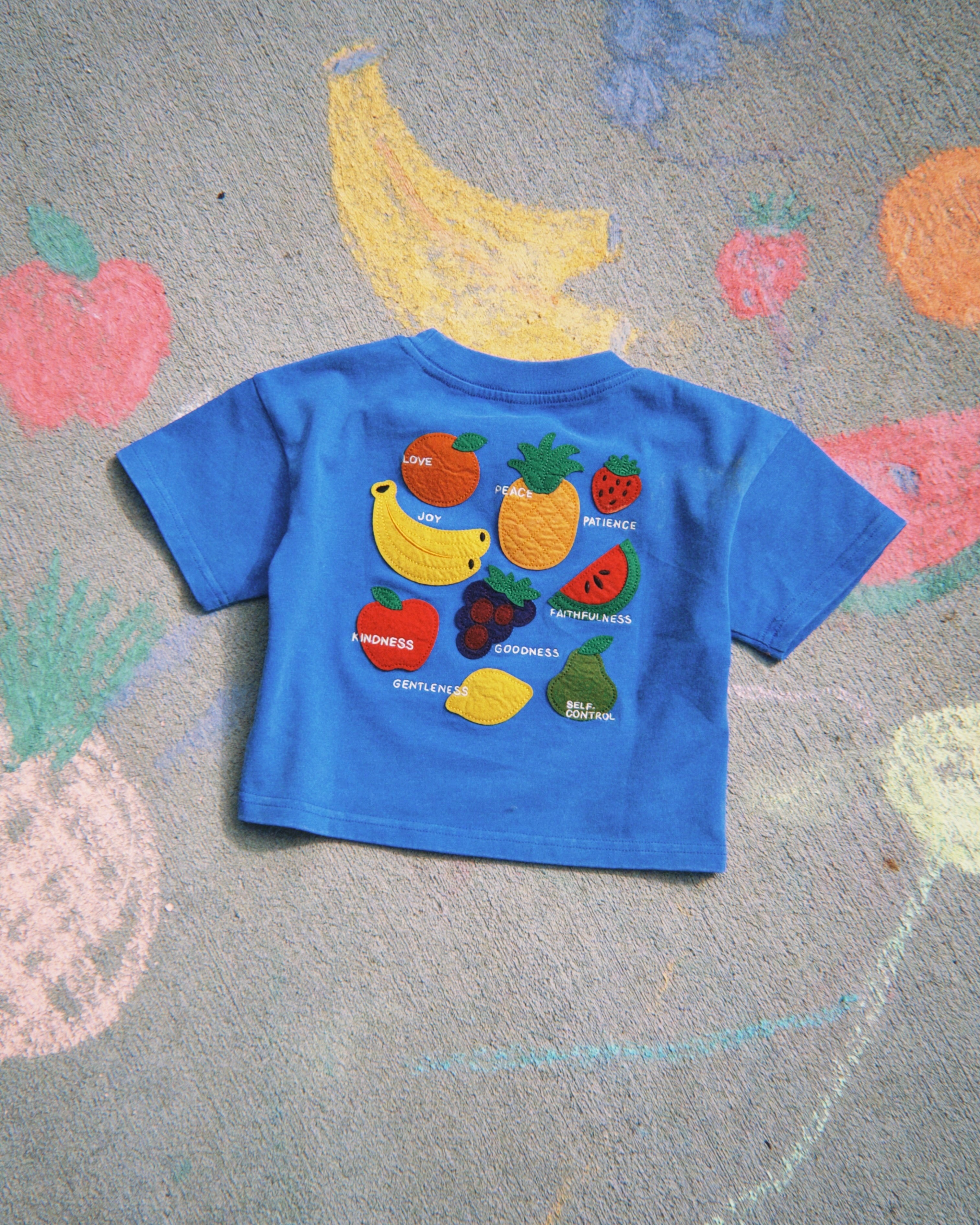 "Fruit of the Spirit - Felt Board" Kids Boxy Tee