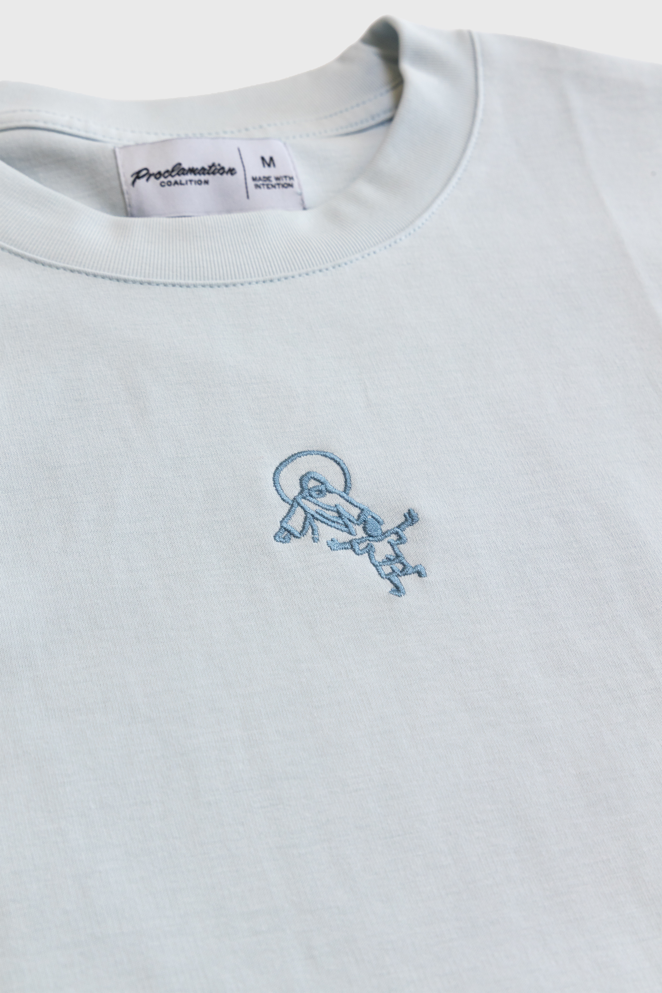 "Run To Jesus" Embroidered Essential Tee