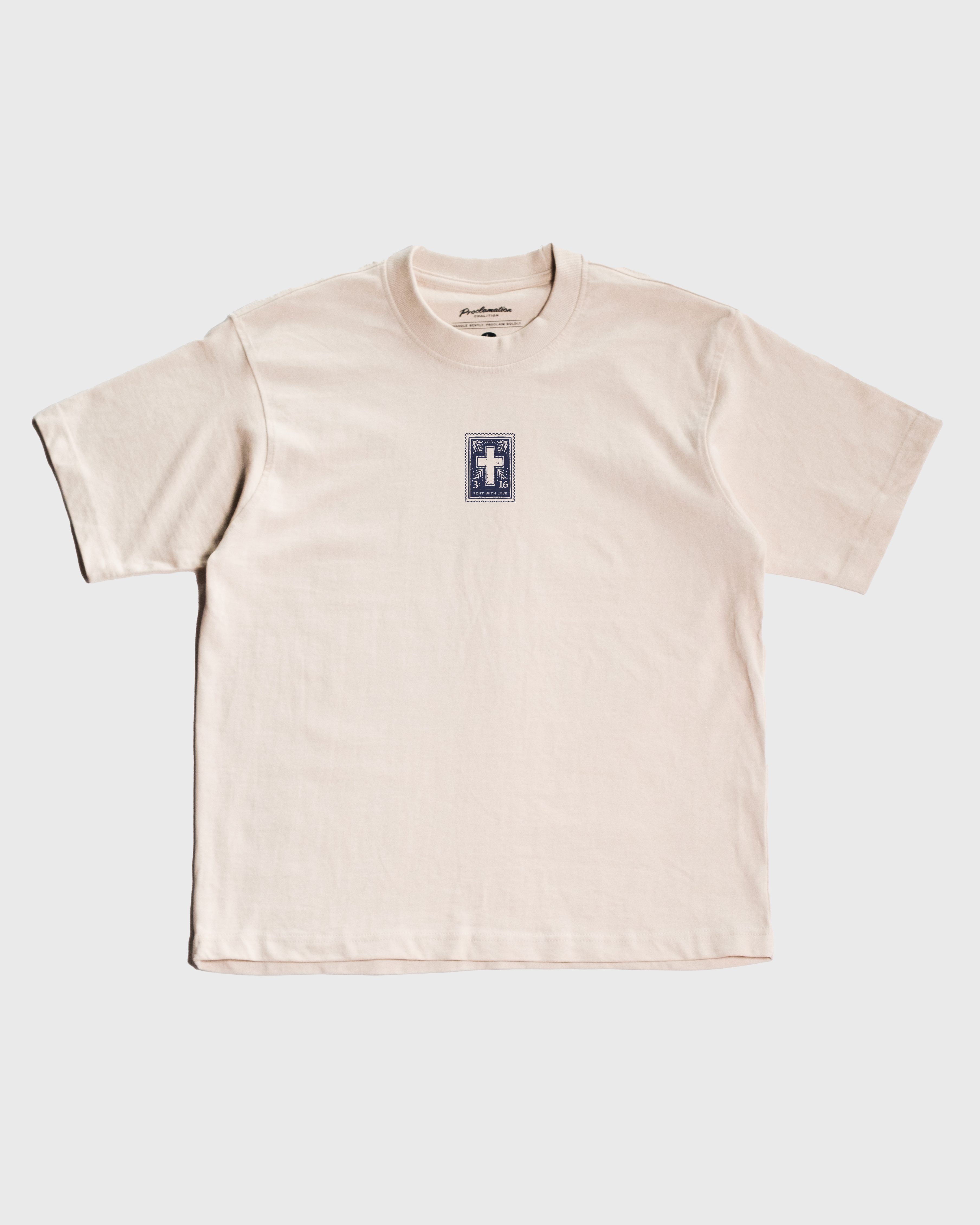 "Sent With Love" Ivory Heavyweight Tee