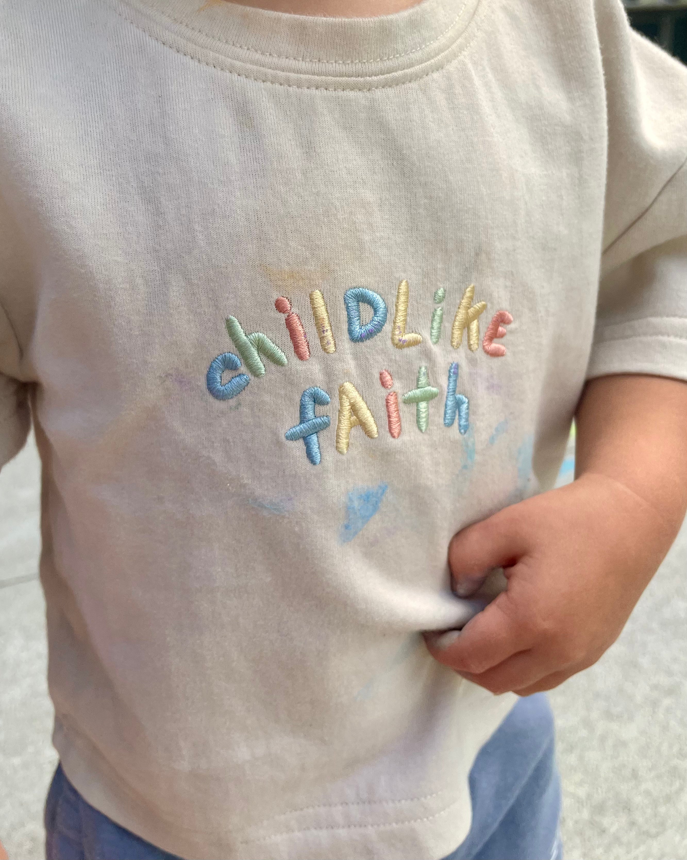"Childlike Faith" Kids Boxy Tee
