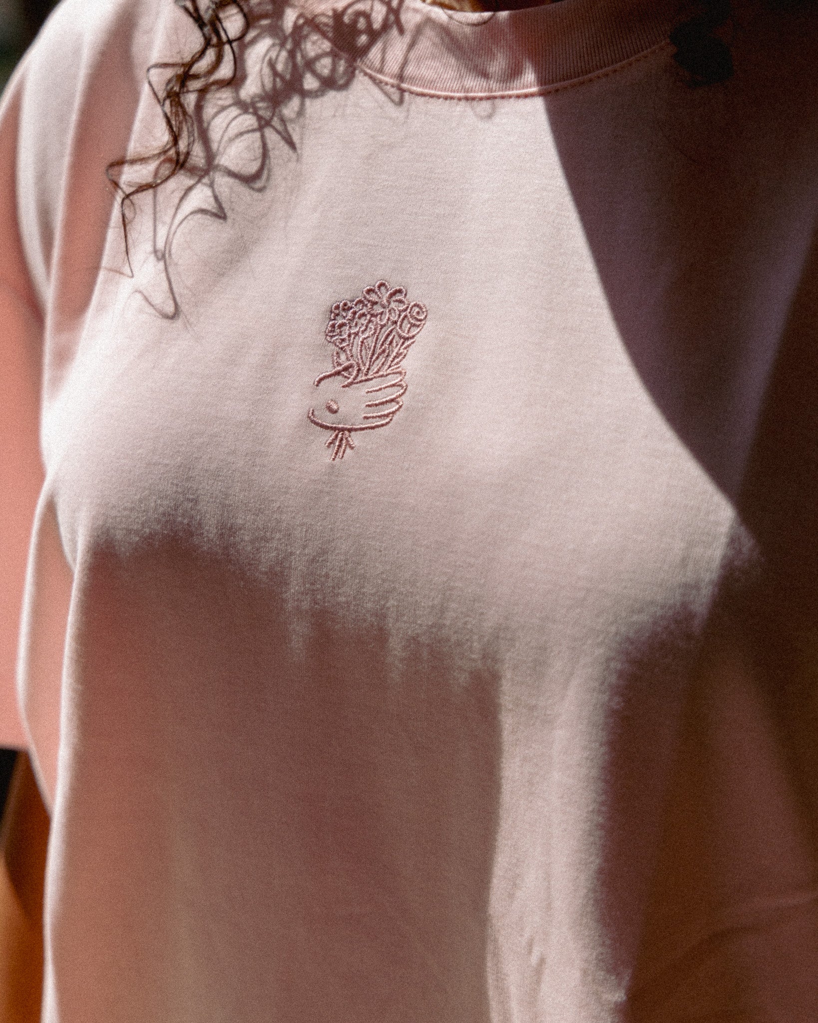 "Flowers From Jesus" Embroidered Essential Tee