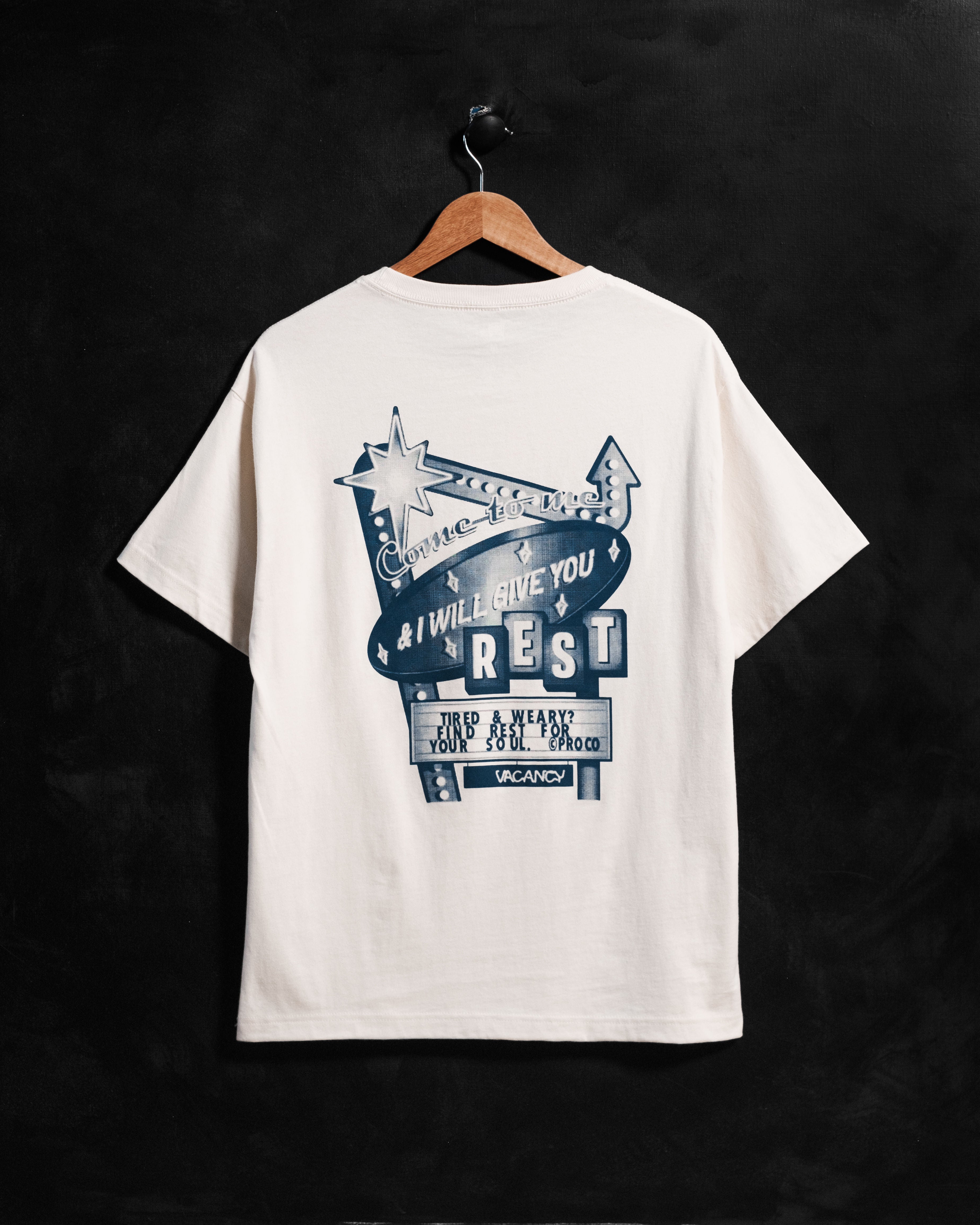 "Rest Motel" Ivory Tee