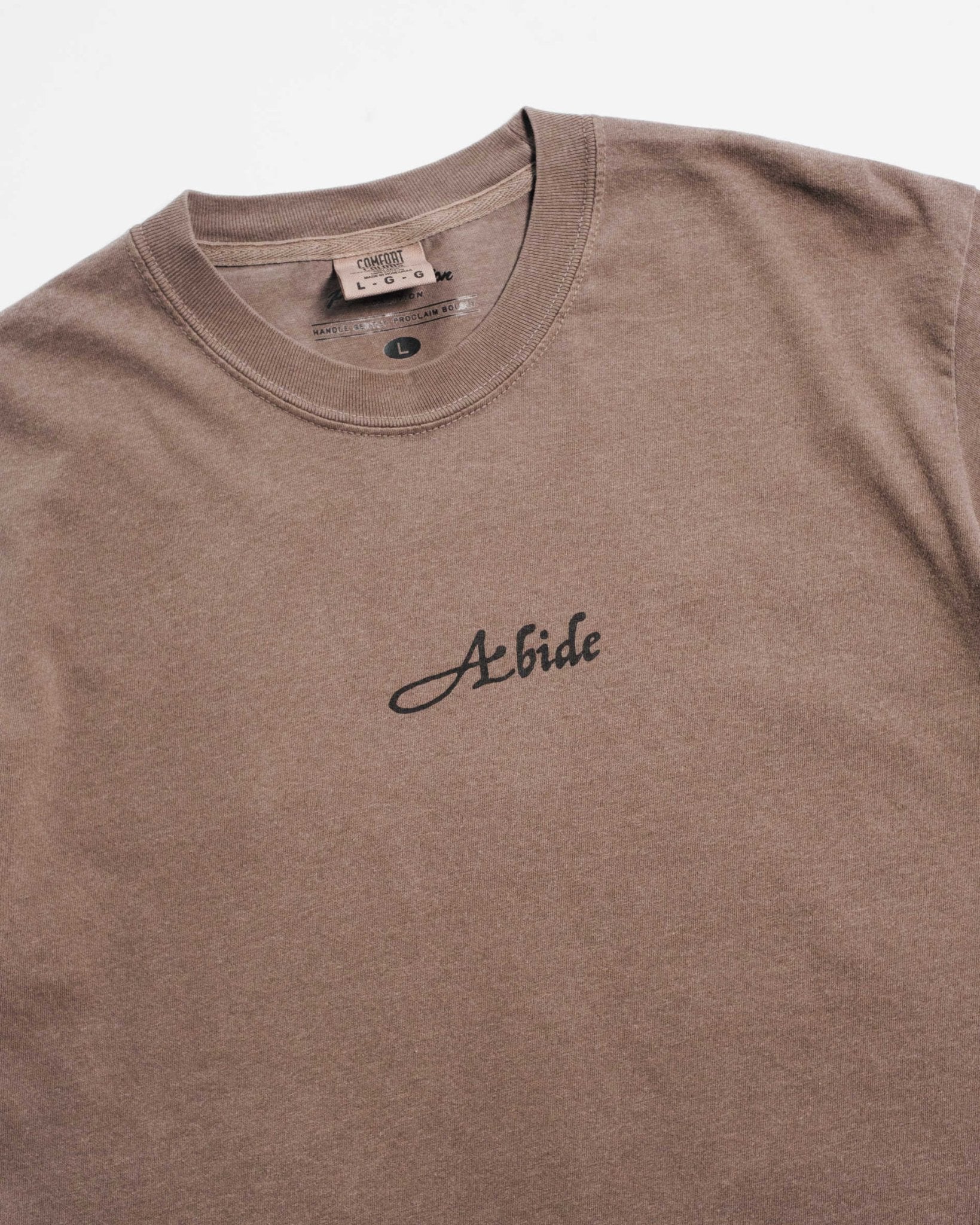 "Abide" Espresso Tee - Proclamation Coalition