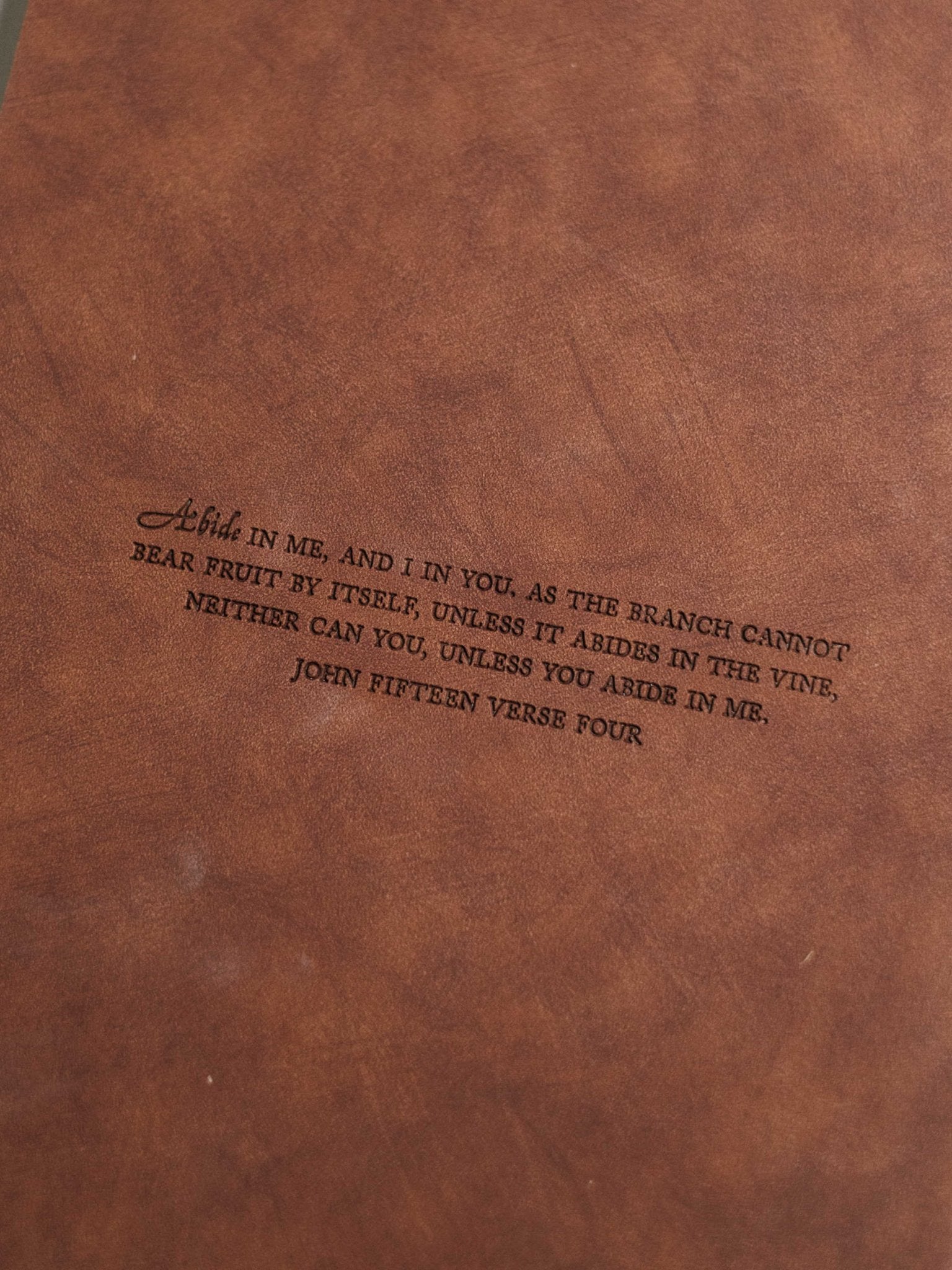 "Abide" Leather Journal - Proclamation Coalition