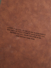 "Abide" Leather Journal - Proclamation Coalition