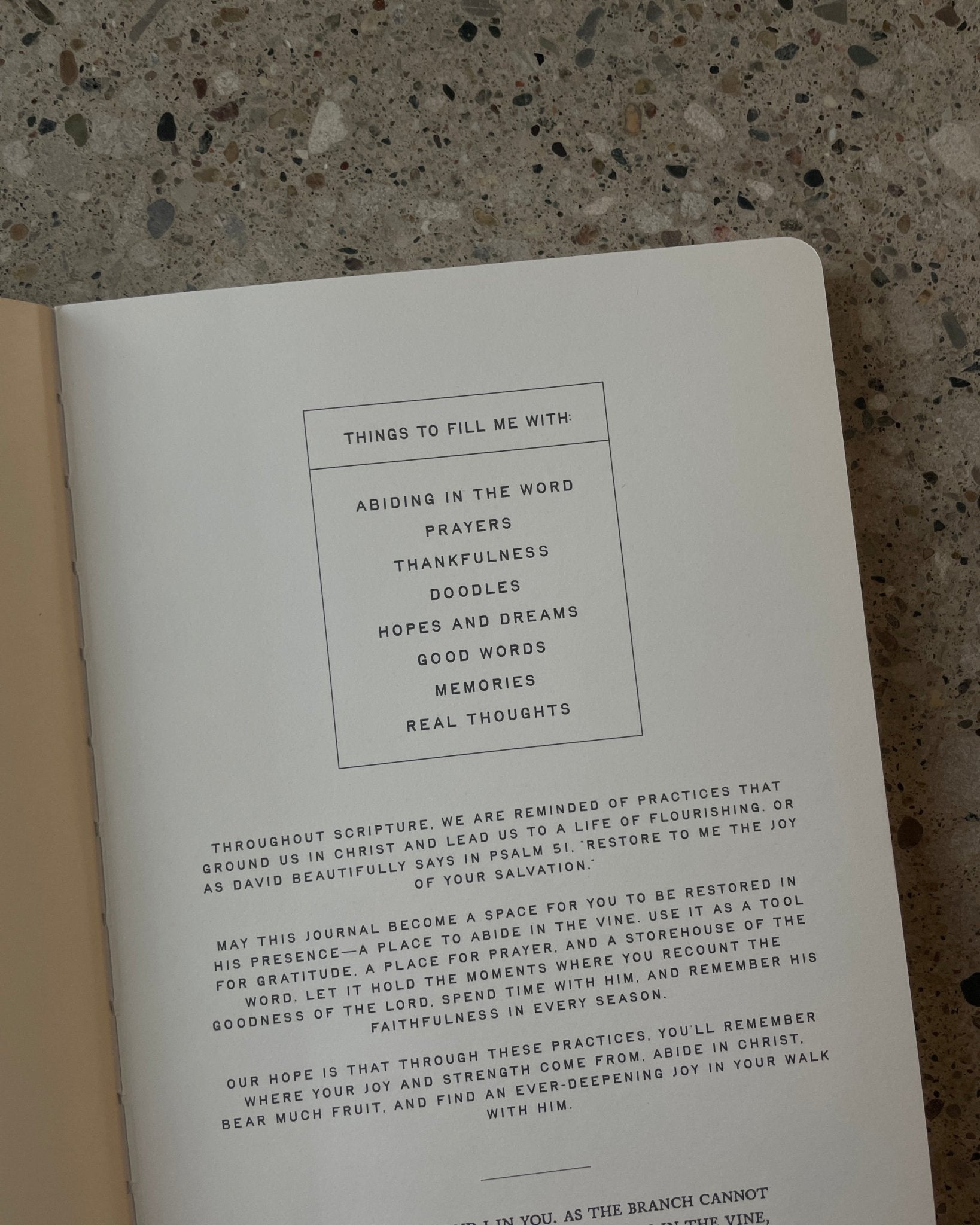 "Abide" Leather Journal - Proclamation Coalition