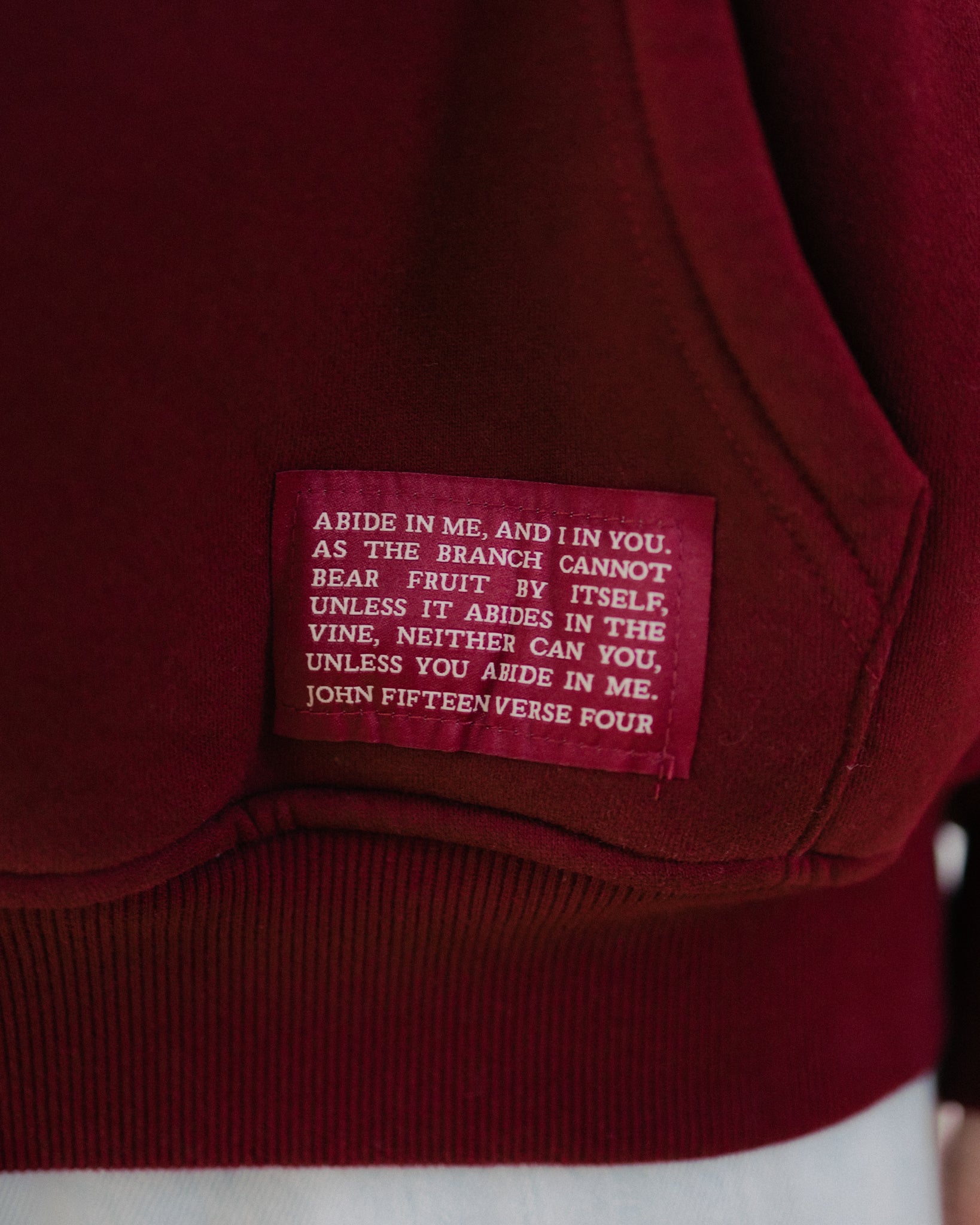 "Abide" Maroon Comfort Hoodie (Limited Edition) - Proclamation Coalition