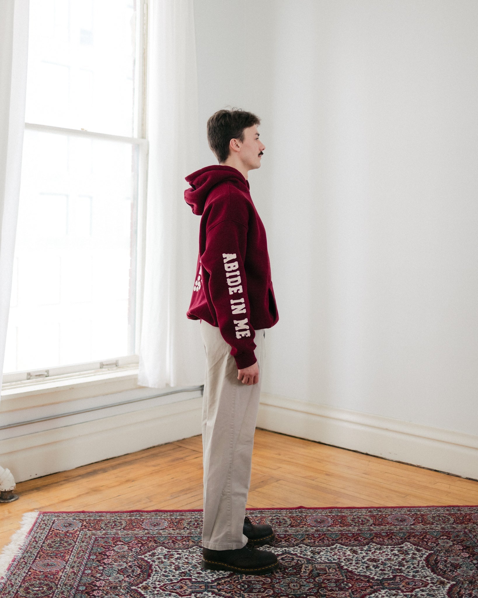 "Abide" Maroon Comfort Hoodie (Limited Edition) - Proclamation Coalition