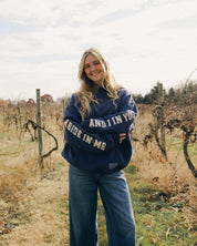 "Abide" Navy Comfort Hoodie - Proclamation Coalition