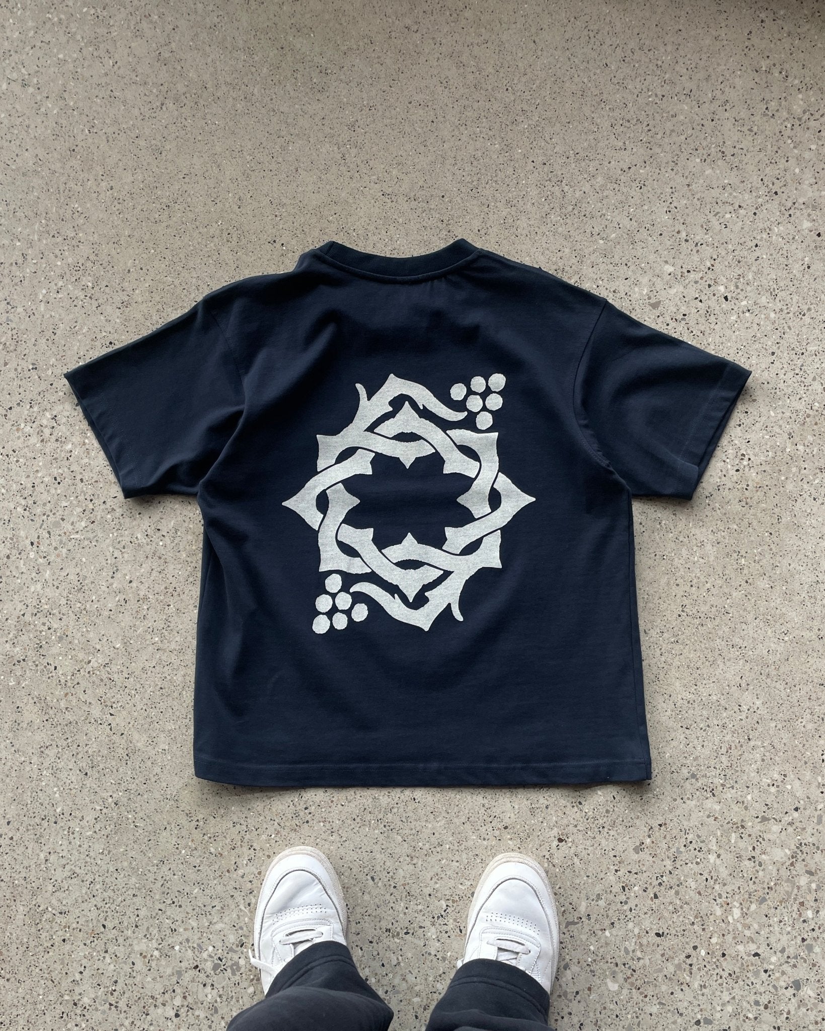 "Abide" Navy Heavyweight Tee - Proclamation Coalition