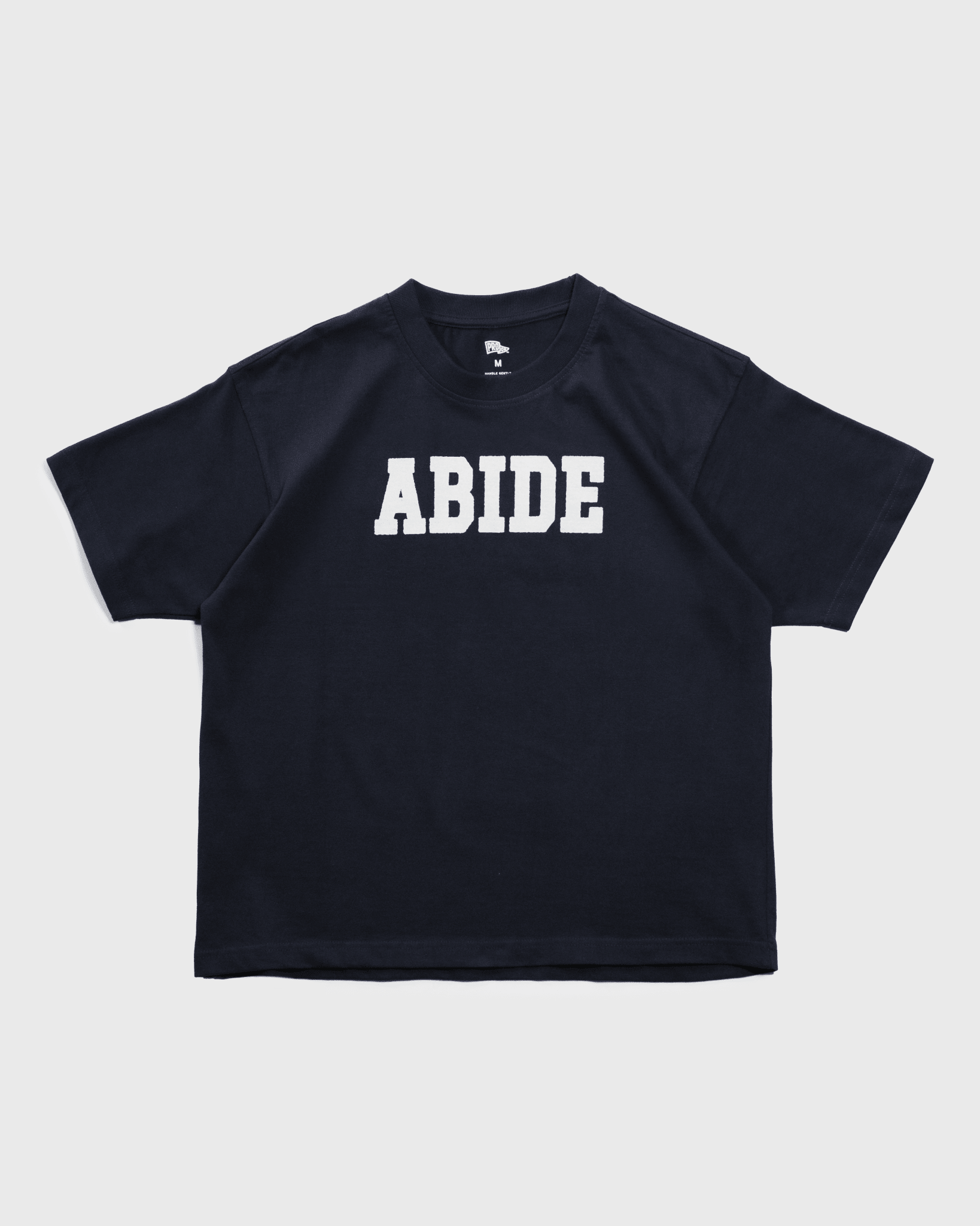 "Abide" Navy Heavyweight Tee - Proclamation Coalition