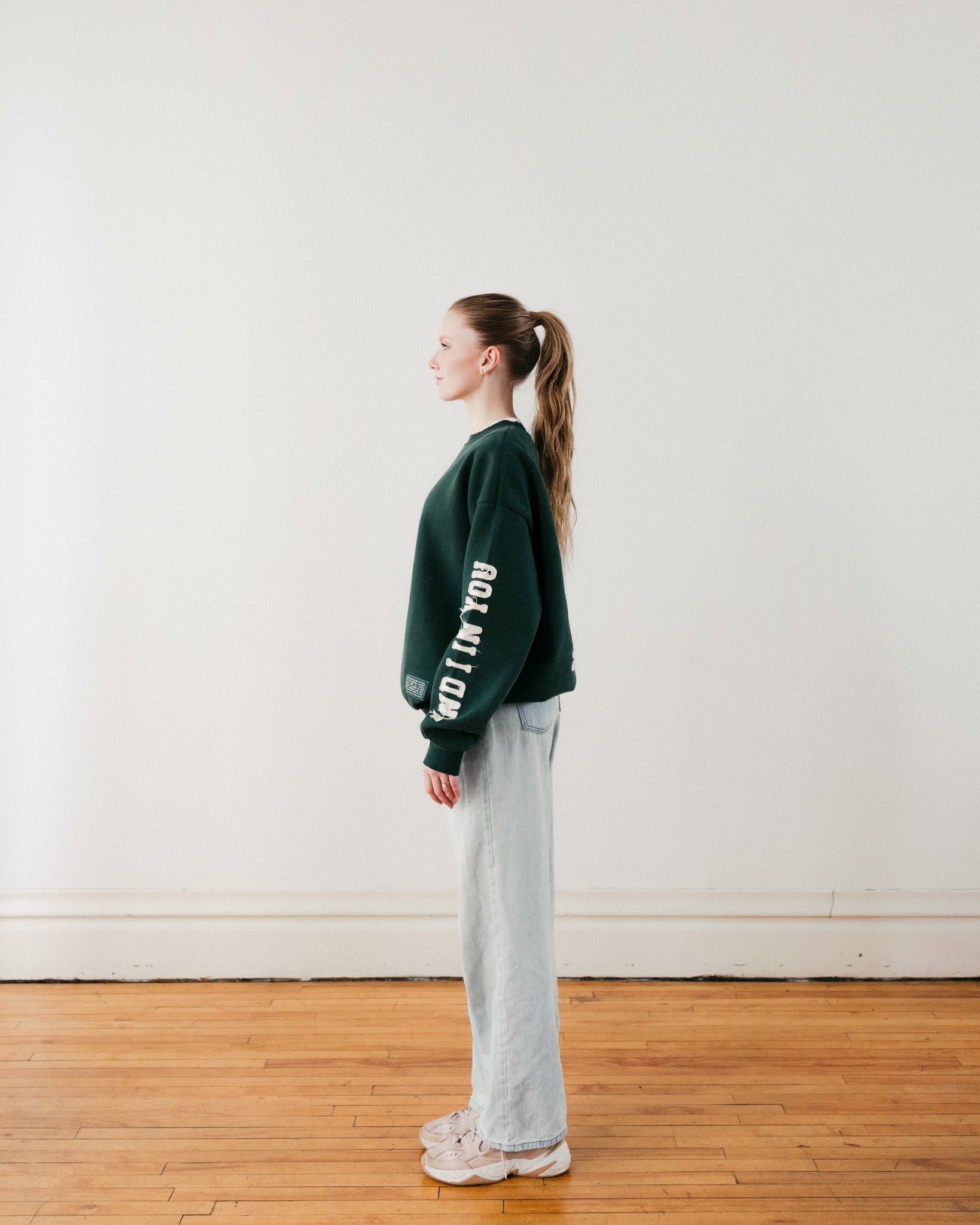 "Abide" Pine Comfort Crewneck - Proclamation Coalition