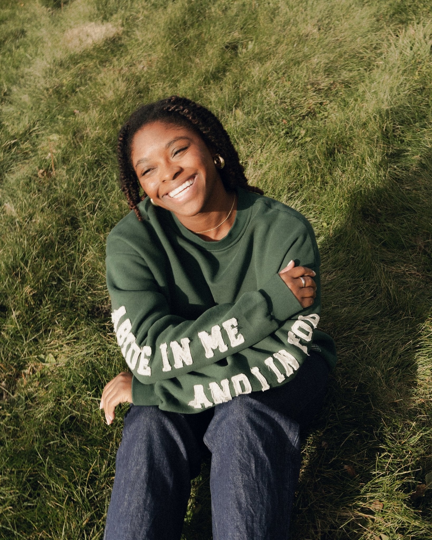 "Abide" Pine Comfort Crewneck - Proclamation Coalition