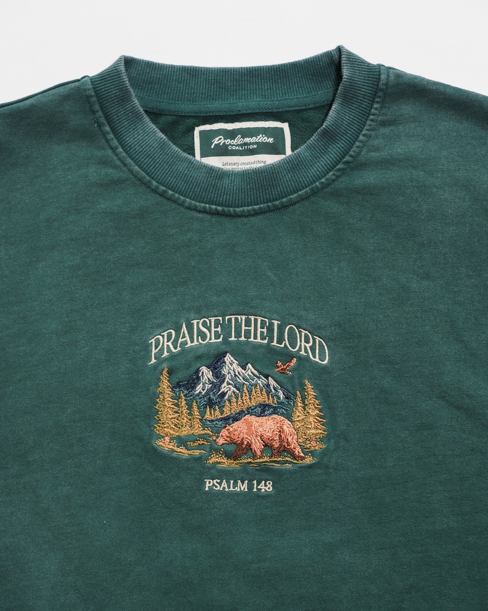 "All Creation PTL" Forest Green Heavyweight+ Tee - Proclamation Coalition
