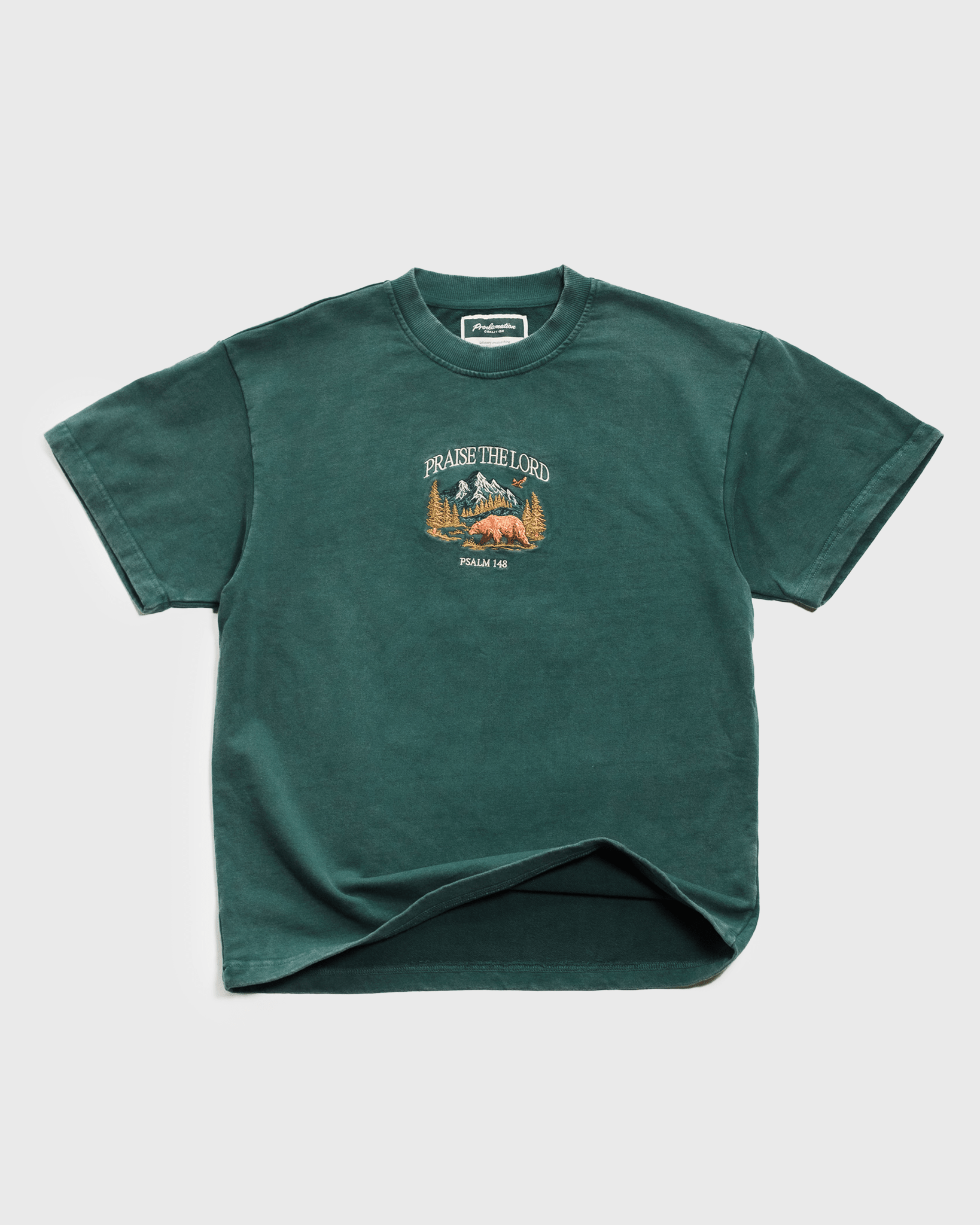 "All Creation PTL" Forest Green Heavyweight+ Tee - Proclamation Coalition