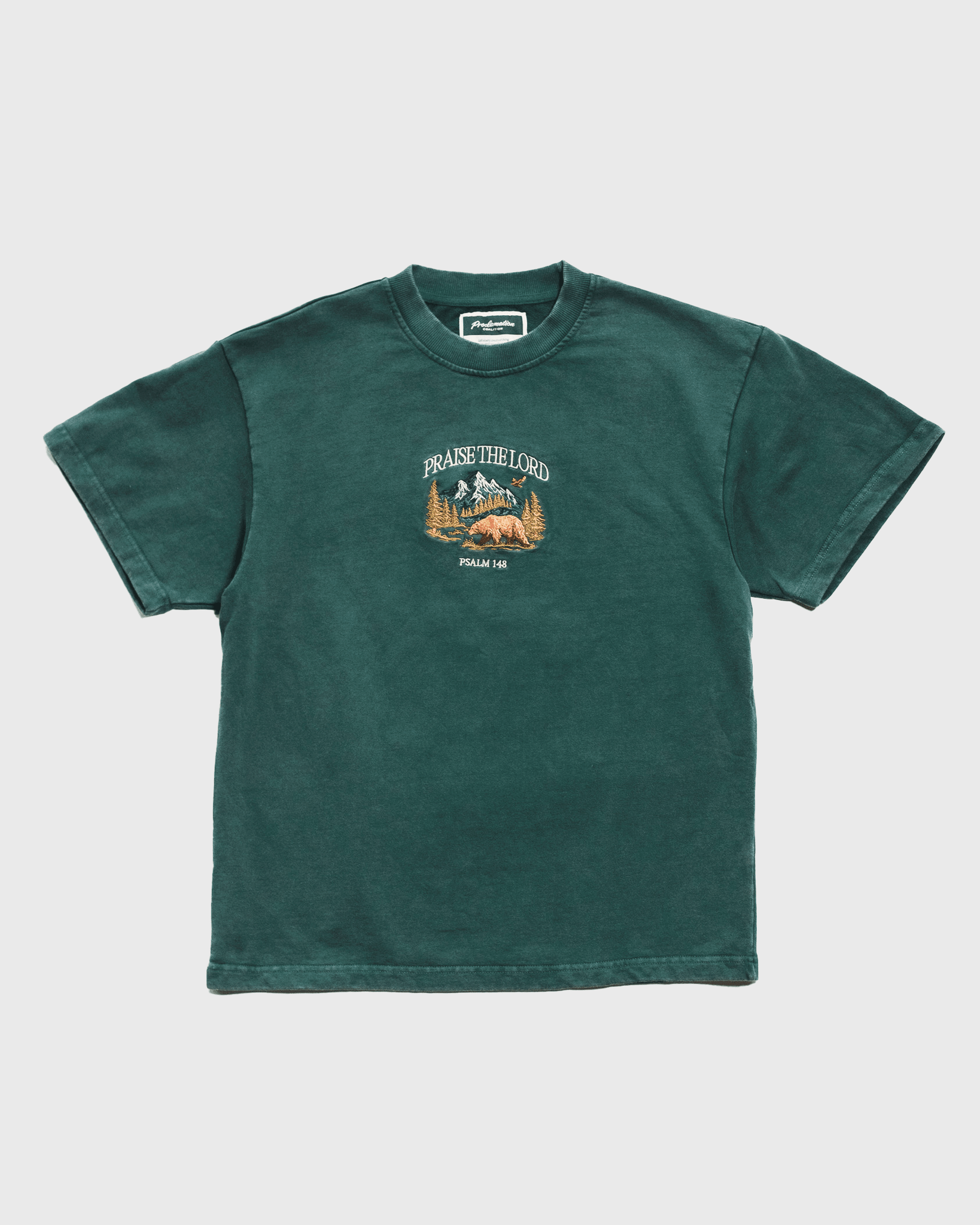 "All Creation PTL" Forest Green Heavyweight+ Tee - Proclamation Coalition