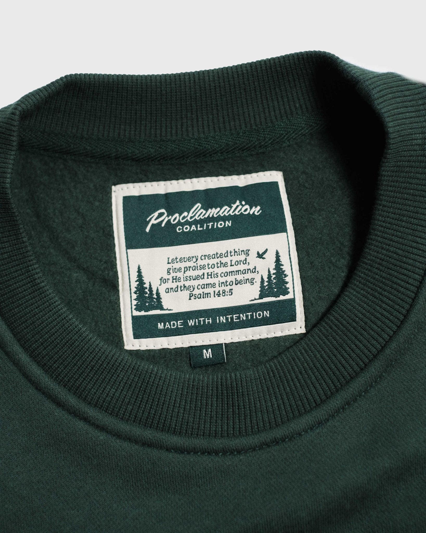 "All Creation PTL" Pine Comfort Crewneck - Proclamation Coalition