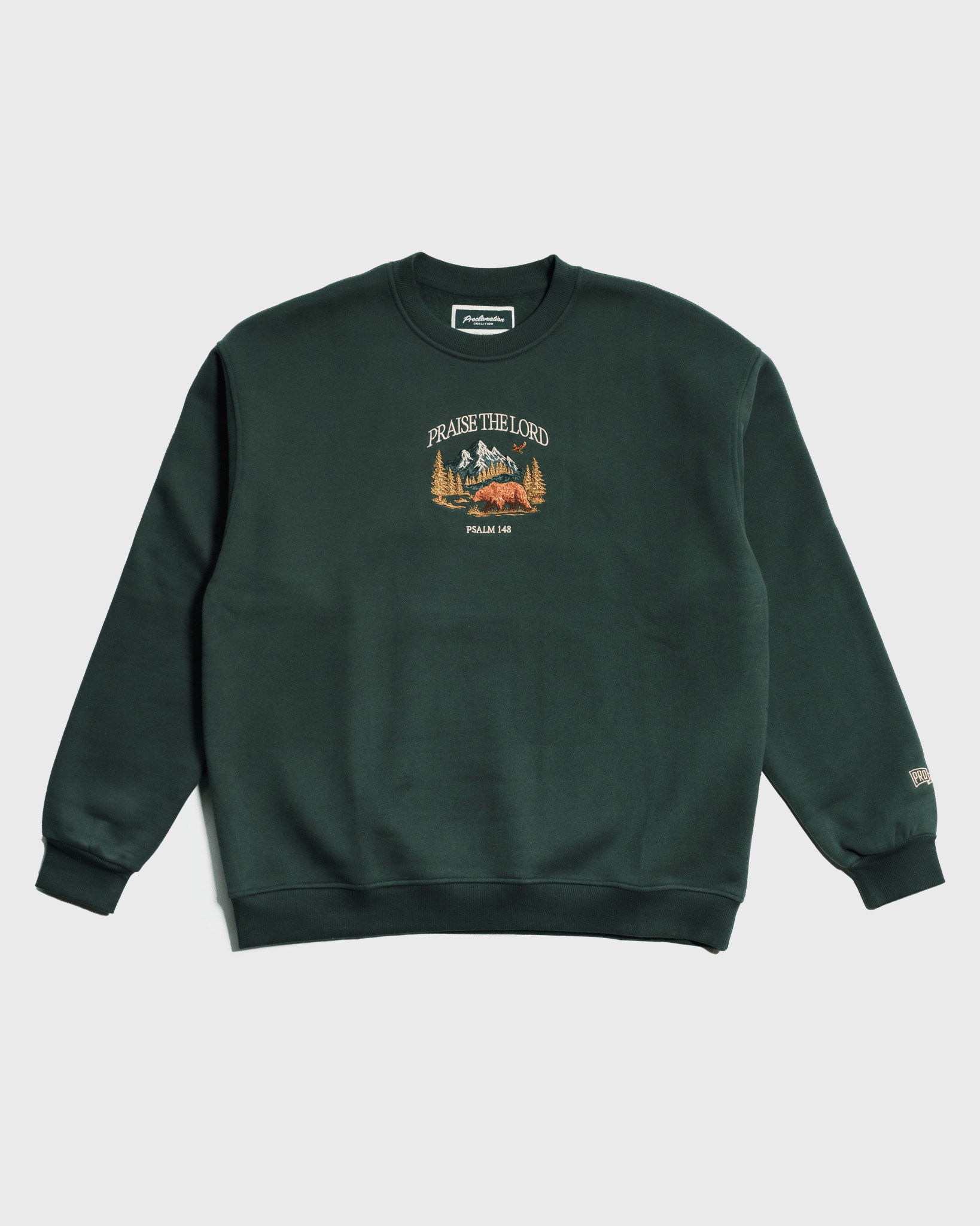"All Creation PTL" Pine Comfort Crewneck - Proclamation Coalition