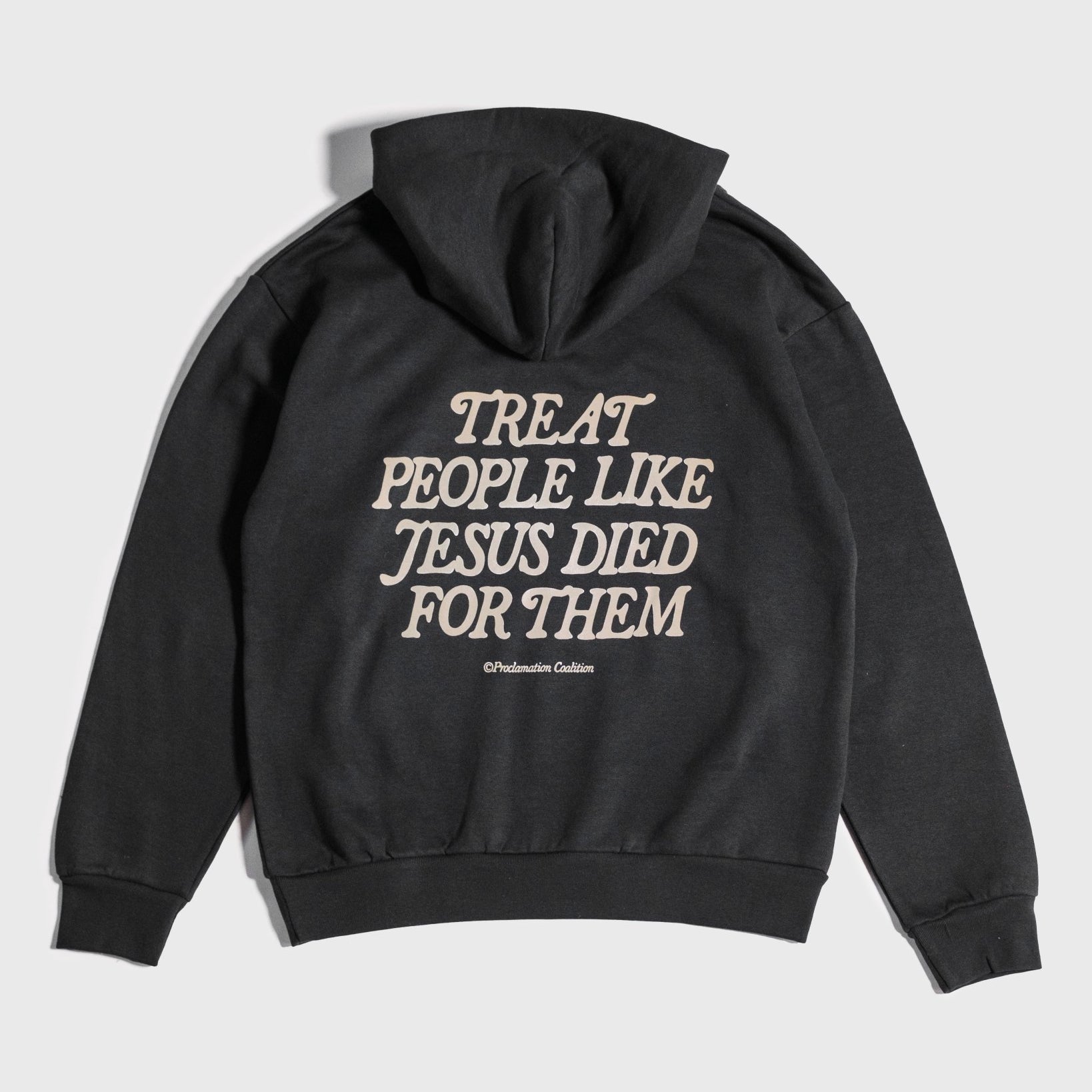 "Because He Did" Black Heavyweight Hoodie (EXCLUSIVE) - Proclamation Coalition