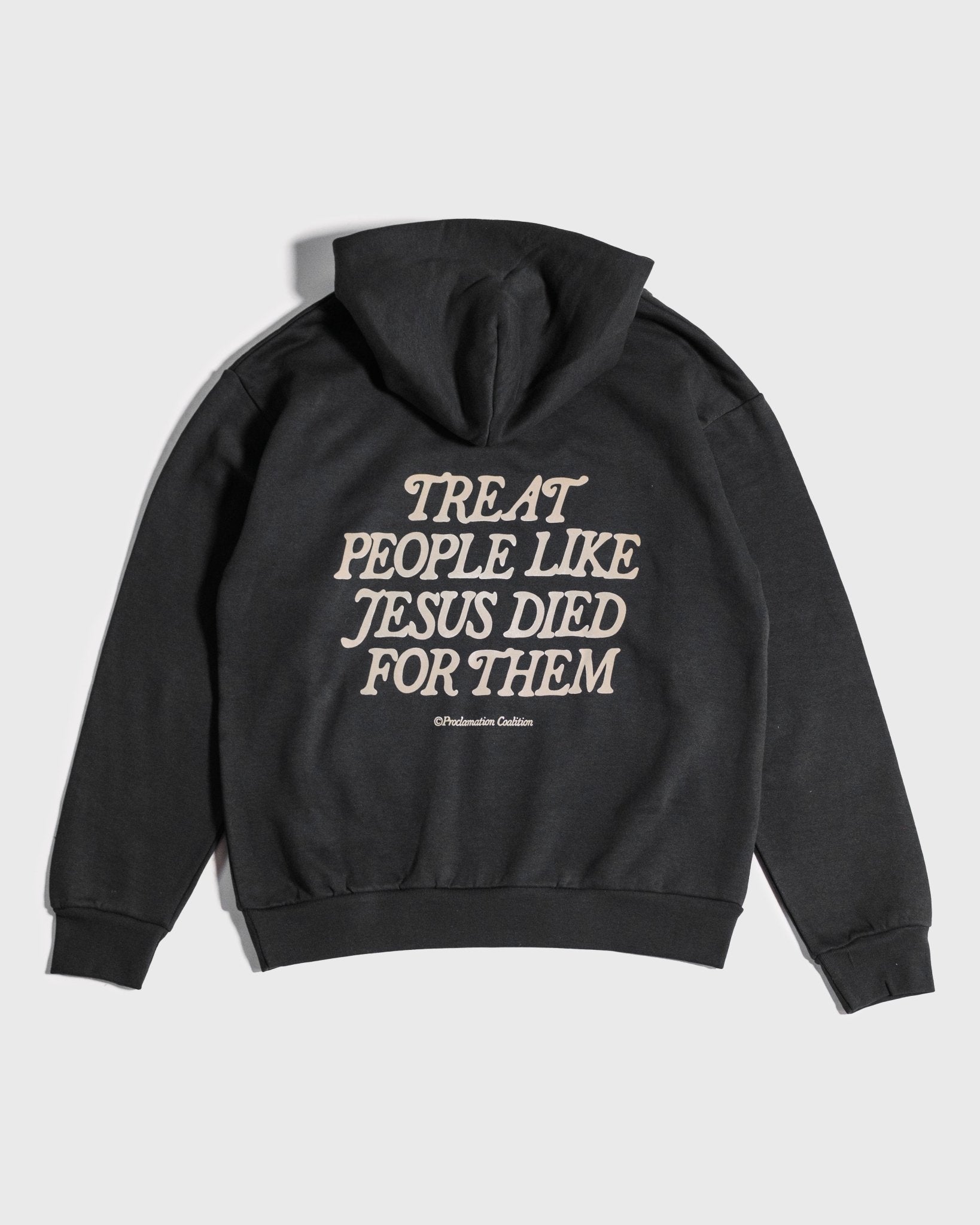 "Because He Did" Black Heavyweight Hoodie (EXCLUSIVE) - Proclamation Coalition