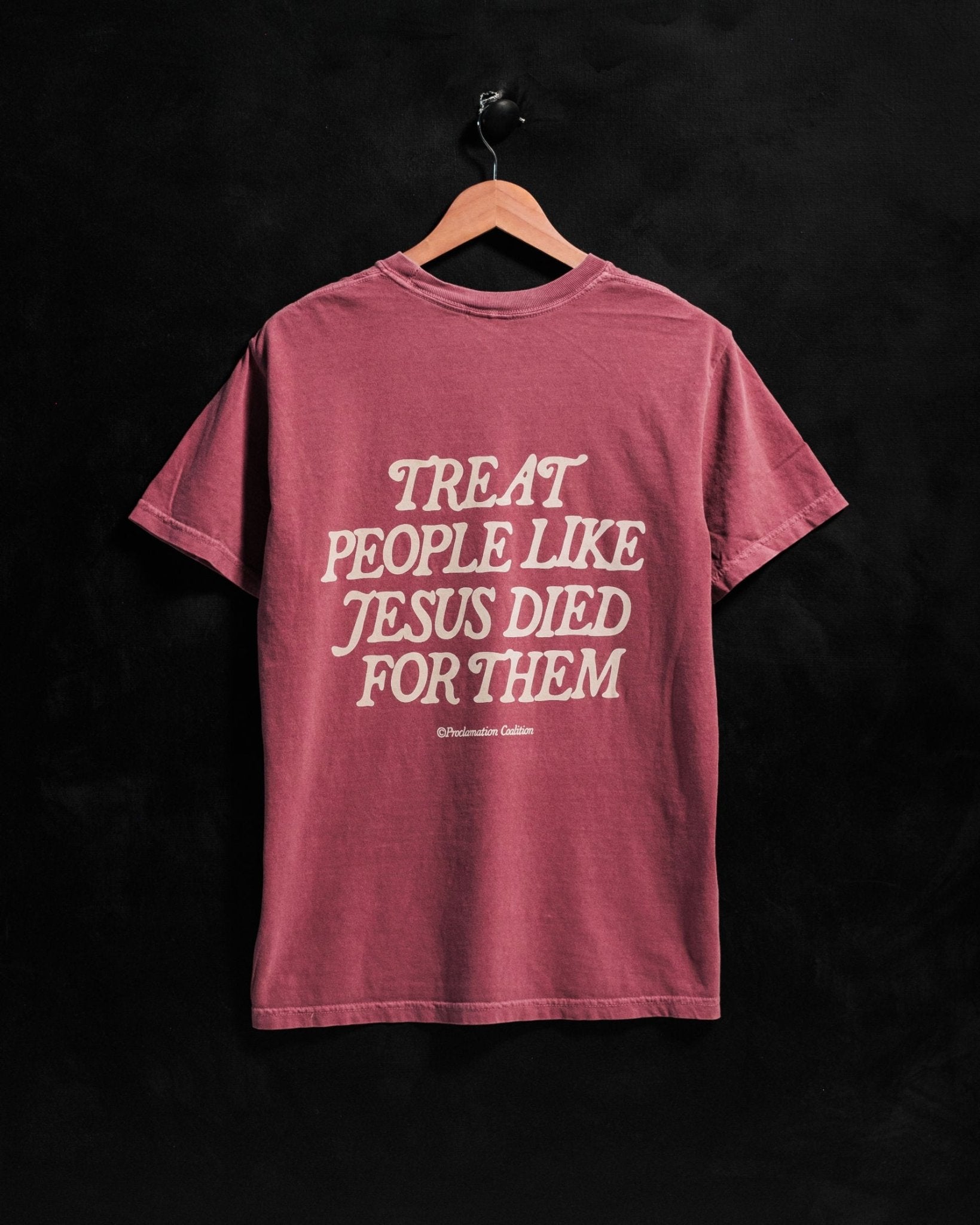 "Because He Did" Crimson Tee (Exclusive) - Proclamation Coalition