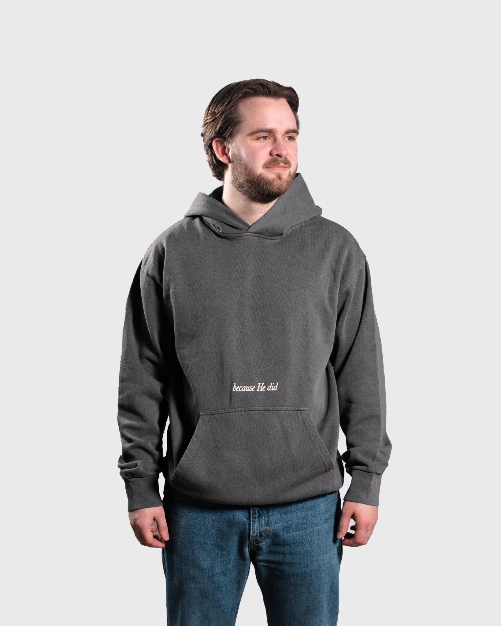 "Because He Did" Tornado Heavyweight Hoodie - Proclamation Coalition