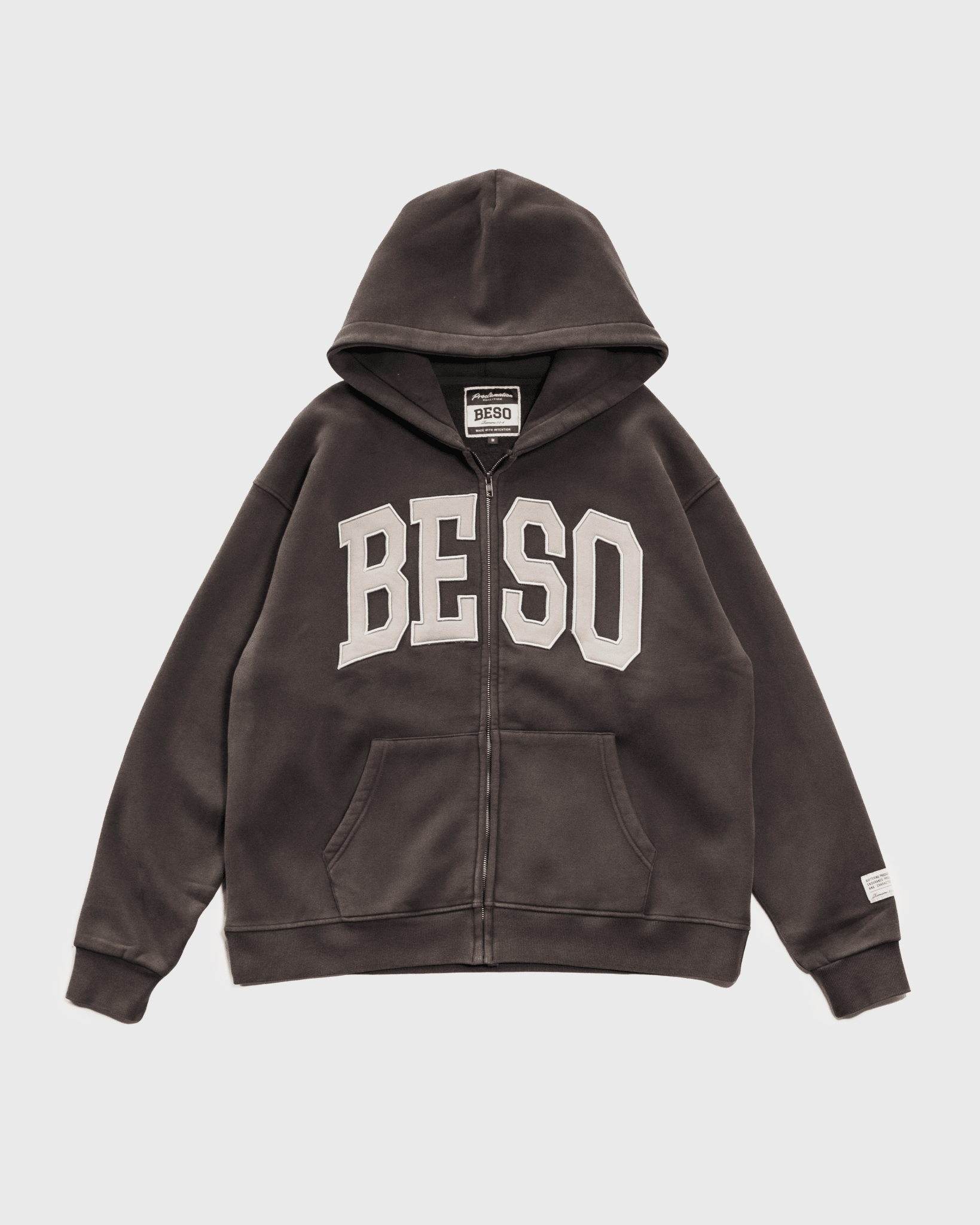 "Becoming Something" Smoke Relaxed Comfort Zip - Up - Proclamation Coalition