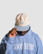 "Childlike Faith" - Vanilla & Sky Blue Corduroy Hat - Proclamation Coalition