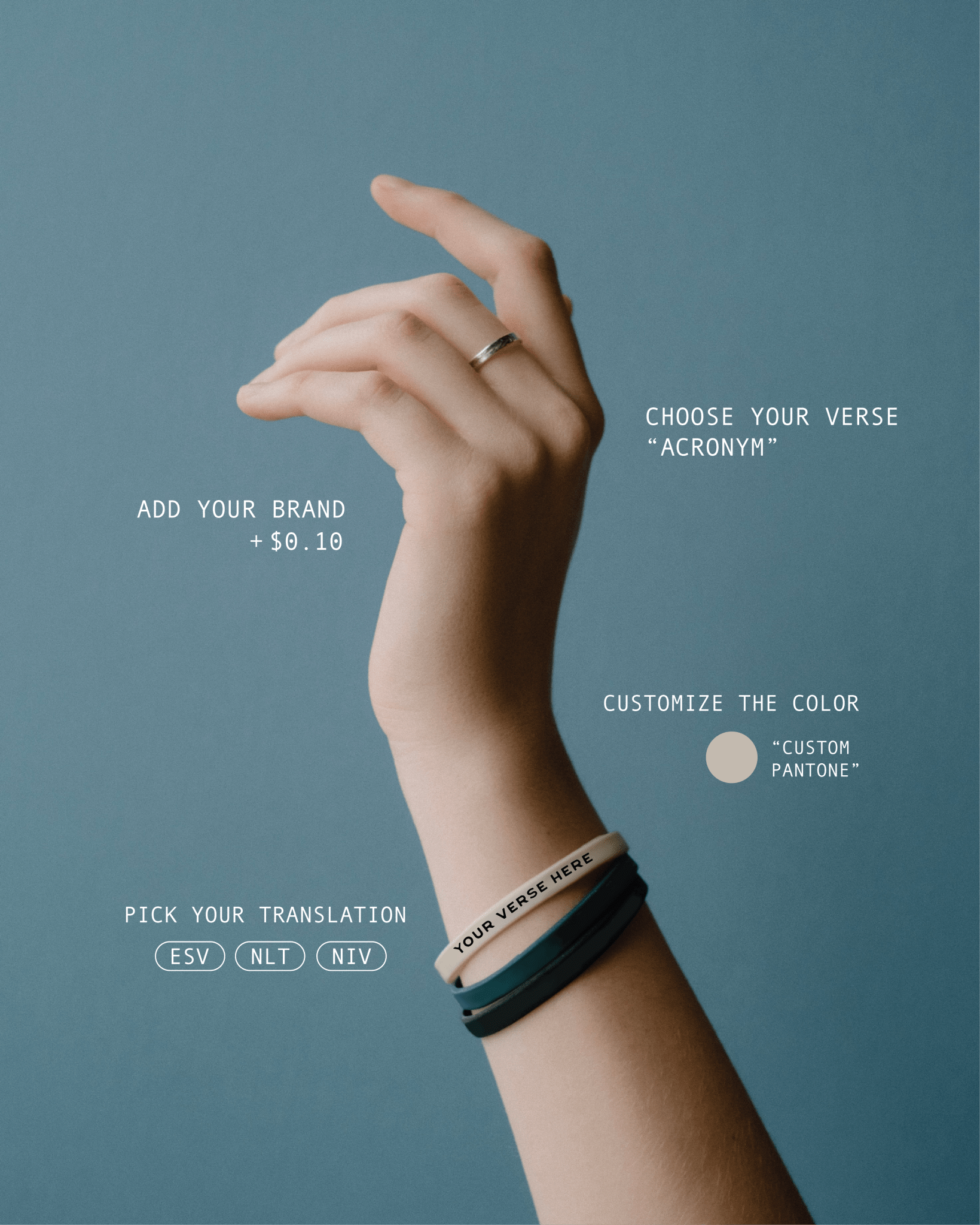 Custom Memory Verse Wristbands - Proclamation Coalition